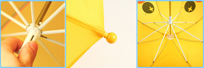 gul andehåndtak paraply