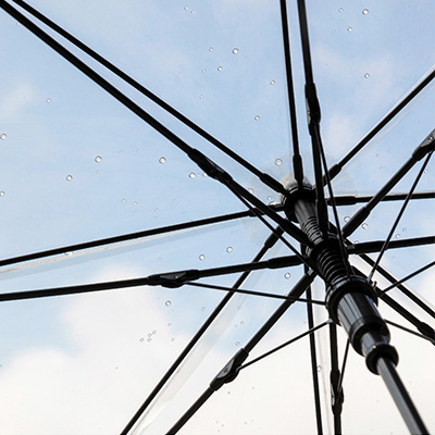 vindtett kuppel gjennomsiktig regnparaply