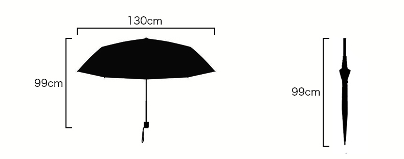 svart dobbel baldakin golfparaply