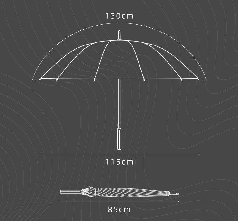 stor vindbestandig paraply