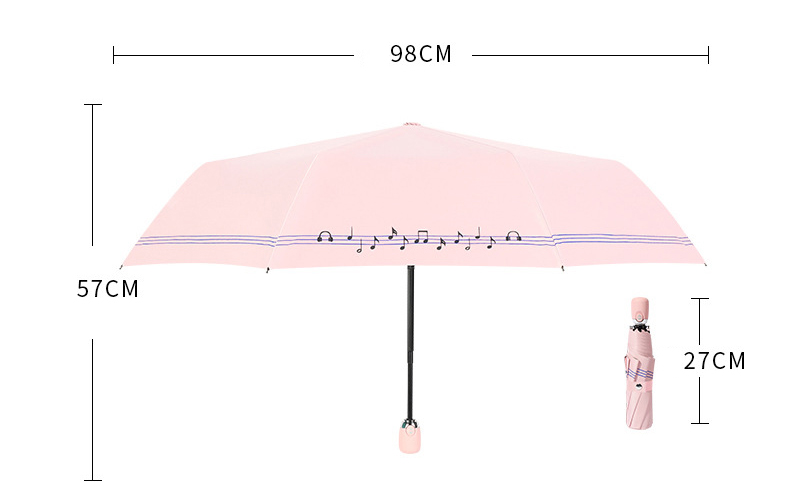 tre sammenleggbare paraplyer