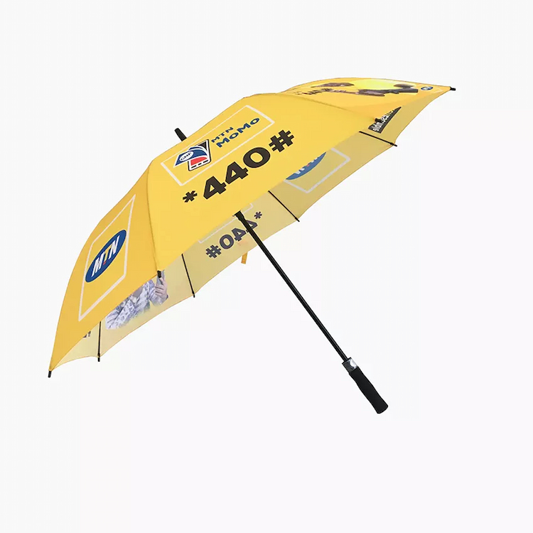 Utskrift tilpasset reklame Golfparaply Enkeltlags rett salgsfremmende paraply