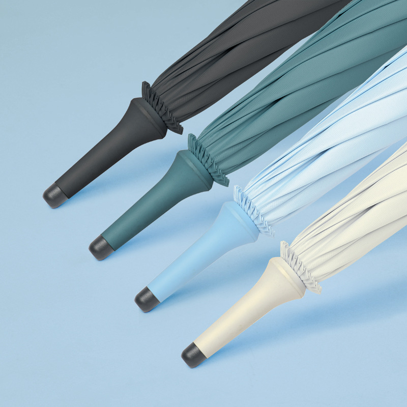 Tilpasset paraplydesign Stort langt håndtak golfparaply reklameparaply