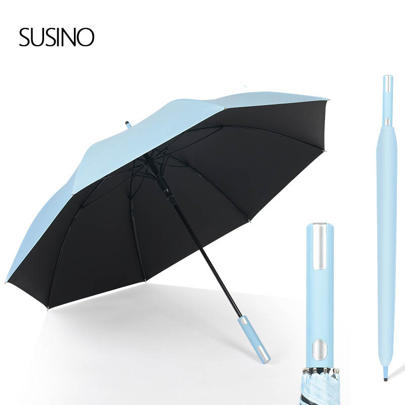 Tilpasset paraplydesign Stort langt håndtak golfparaply reklameparaply